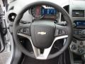 Jet Black/Dark Titanium 2012 Chevrolet Sonic LT Hatch Steering Wheel