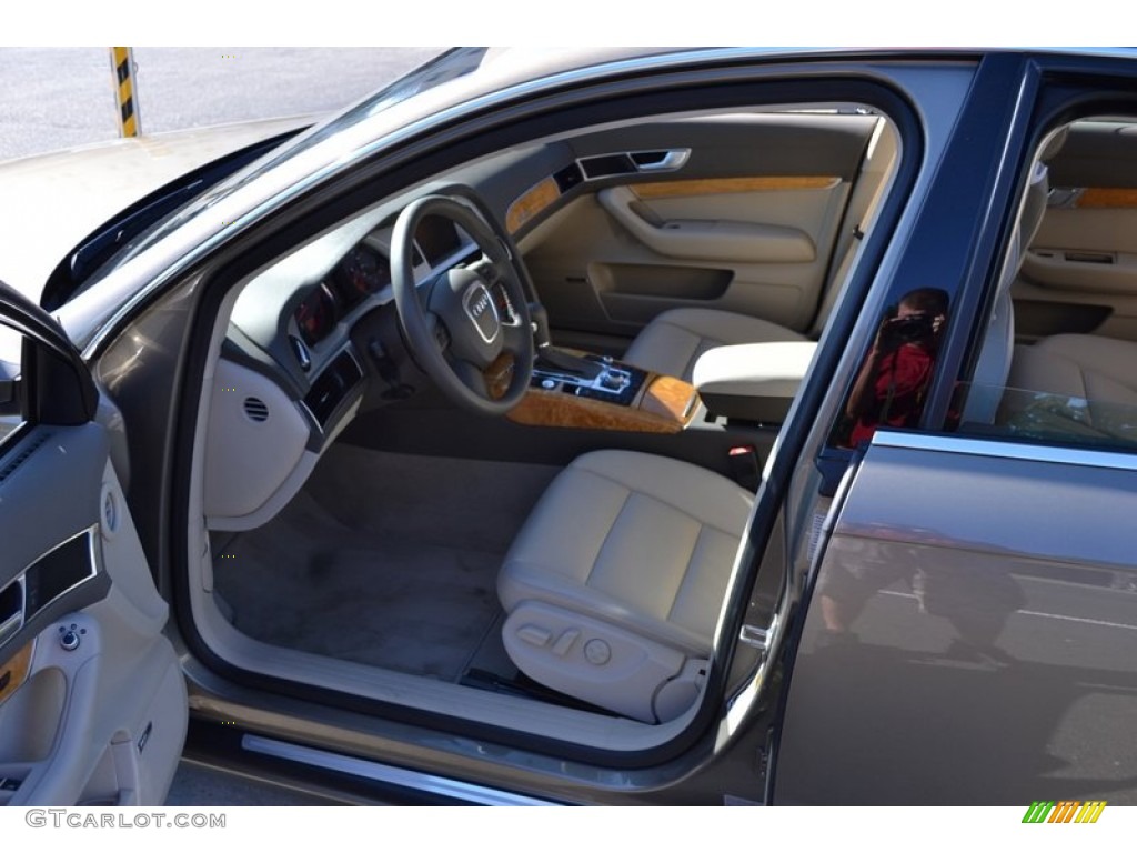 Cardamom Beige Interior 2009 Audi A6 3.0T quattro Sedan Photo #53892182