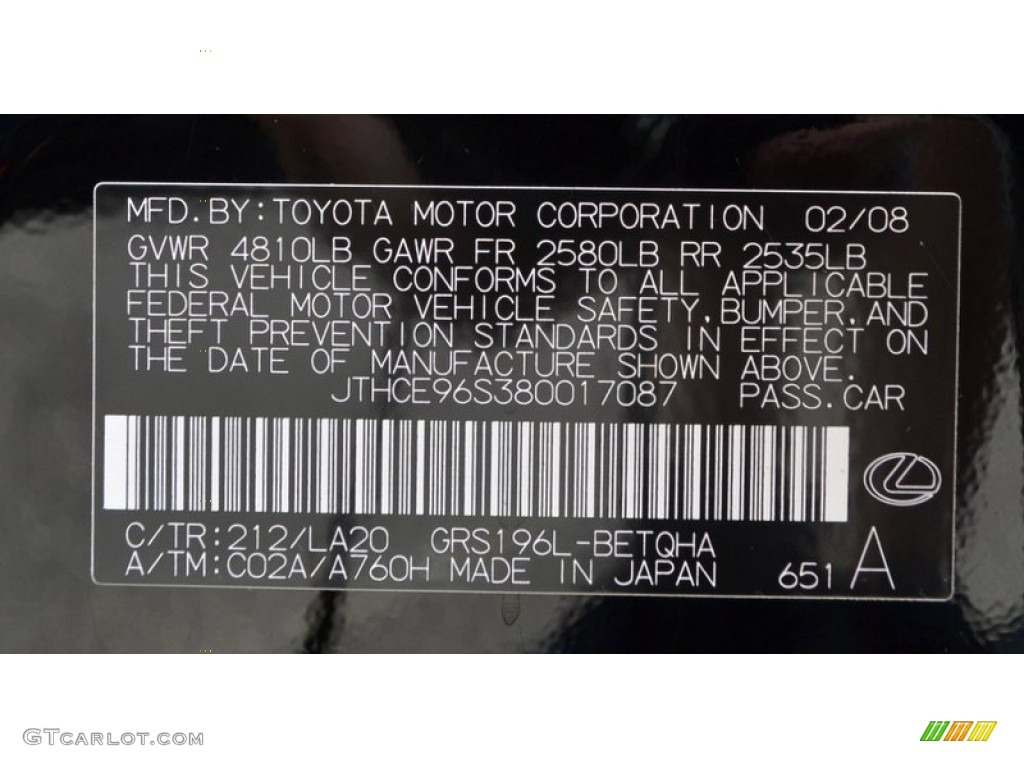 2008 GS 350 AWD - Obsidian Black / Black photo #16