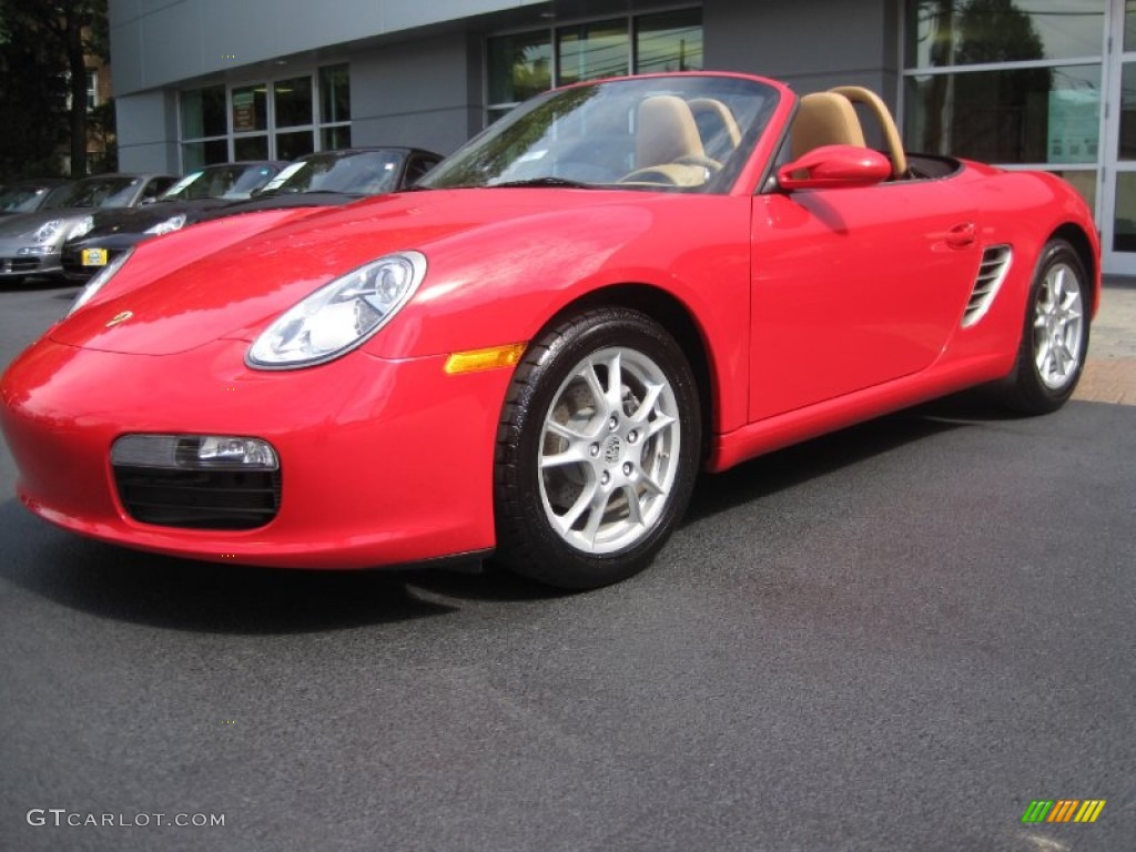 2008 Boxster  - Guards Red / Sand Beige photo #9