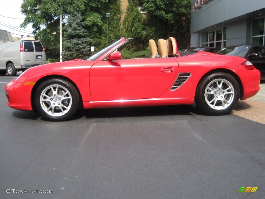 2008 Boxster  - Guards Red / Sand Beige photo #10