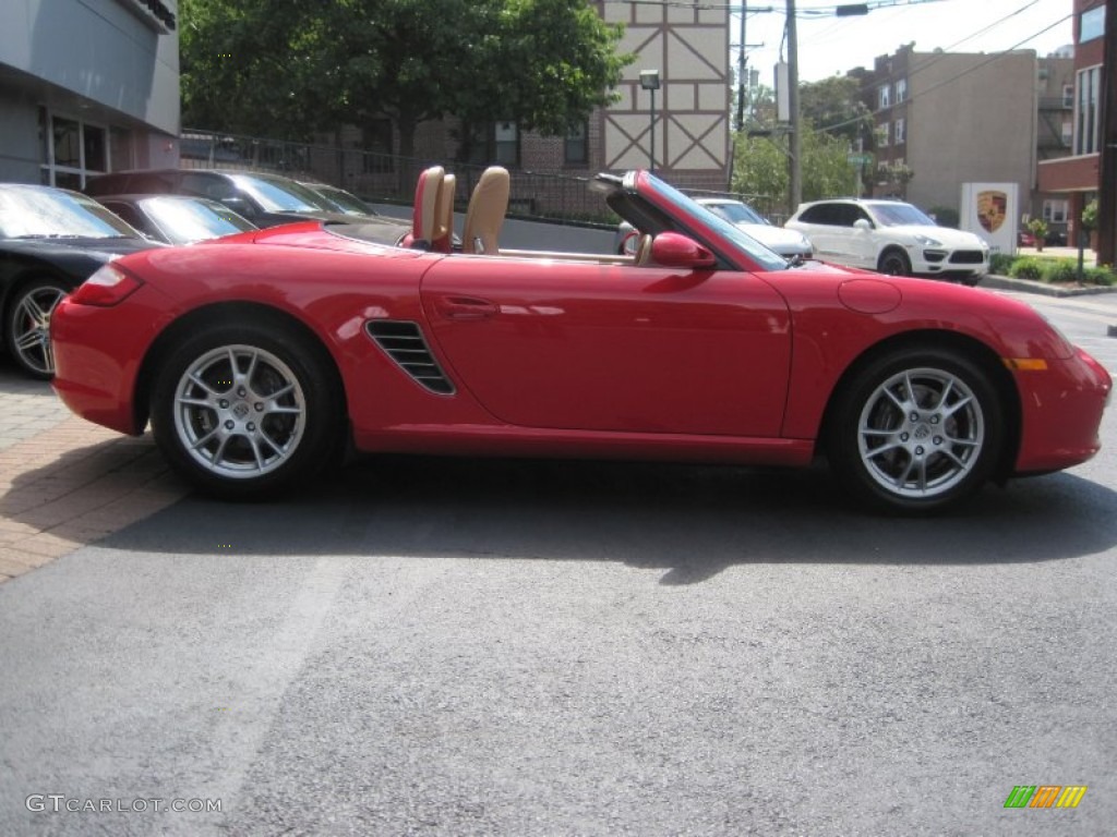 2008 Boxster  - Guards Red / Sand Beige photo #14