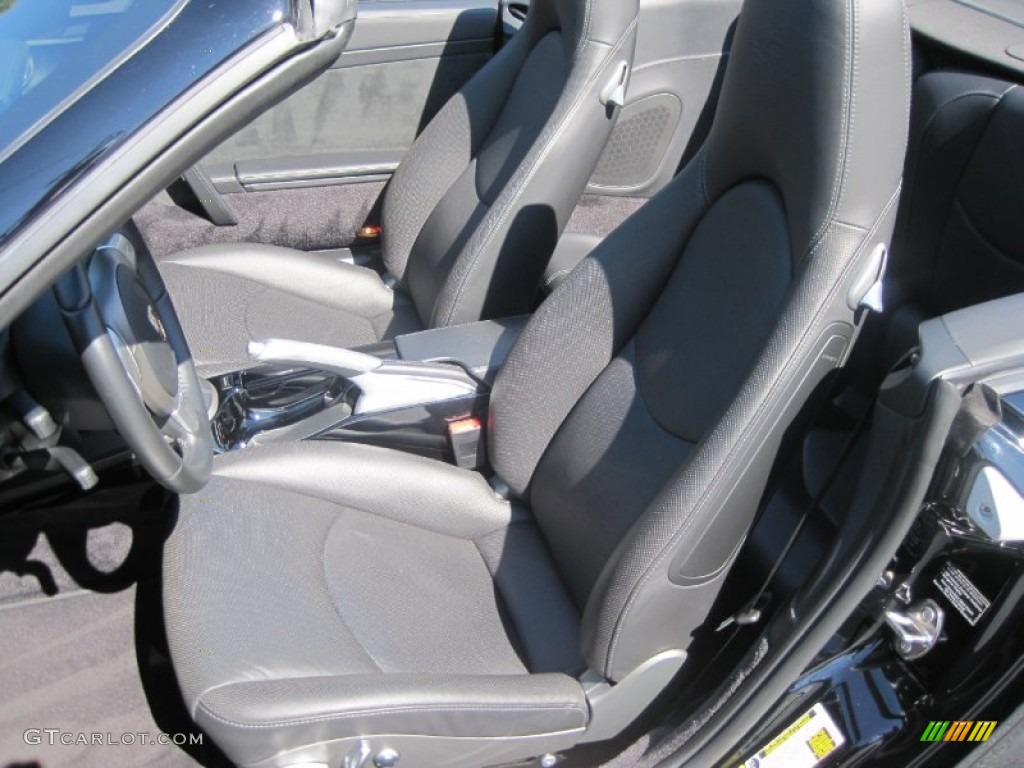Black Interior 2009 Porsche 911 Turbo Cabriolet Photo #53893550