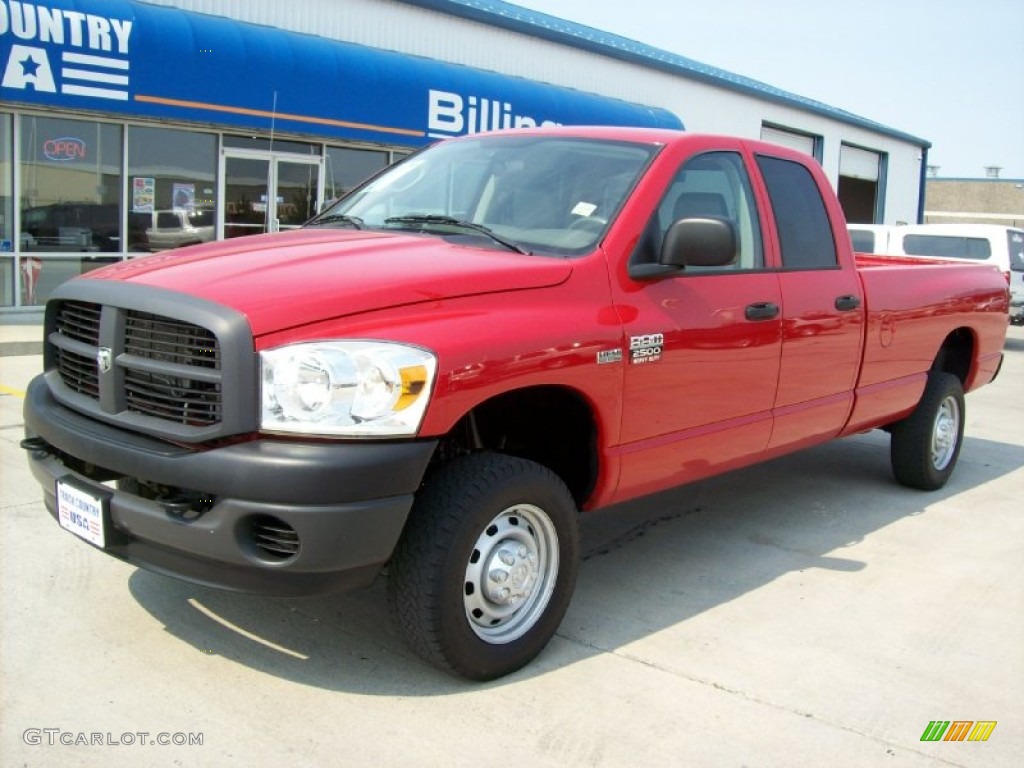 Flame Red Dodge Ram 2500