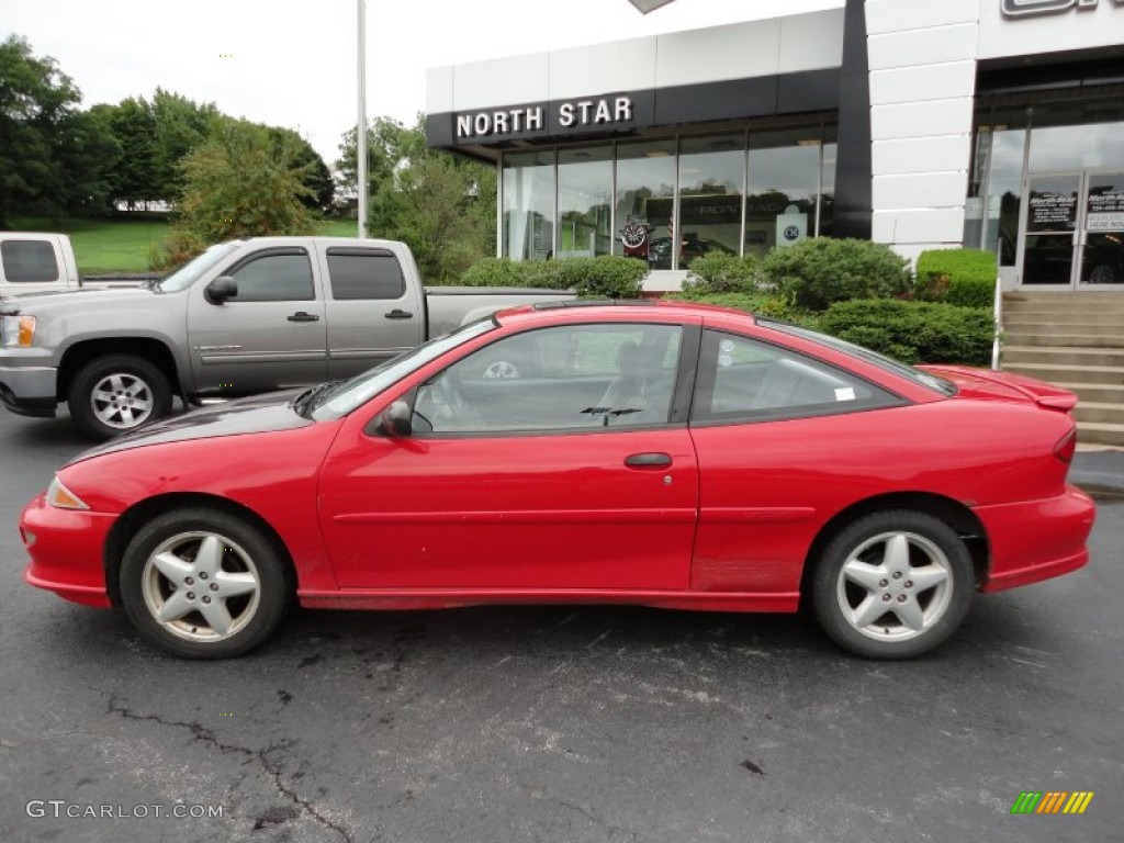 1997 Cavalier Z24 Coupe - Bright Red / Light Gray photo #2