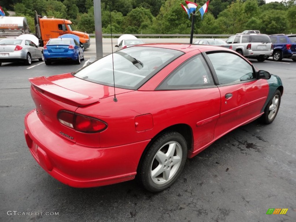 1997 Cavalier Z24 Coupe - Bright Red / Light Gray photo #5
