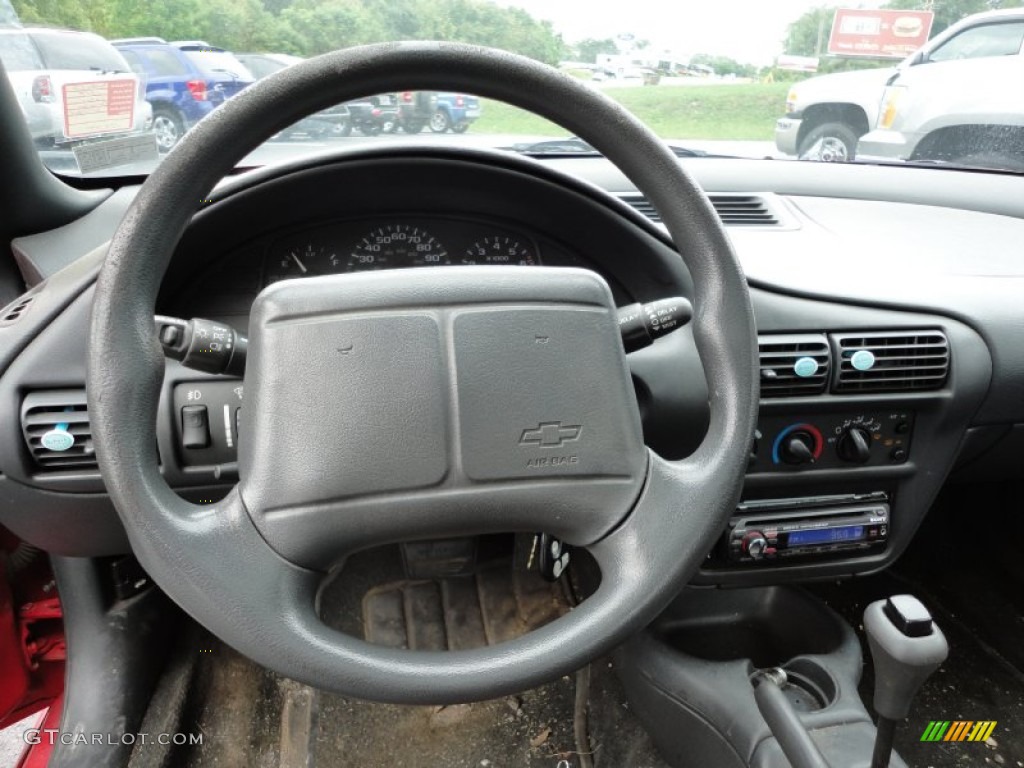 1997 Chevrolet Cavalier Z24 Coupe Light Gray Steering Wheel Photo #53894027