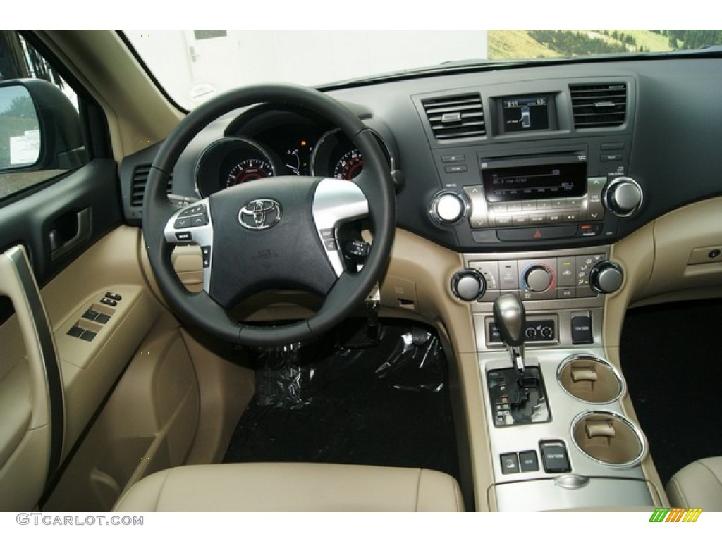 2012 Toyota Highlander SE 4WD Sand Beige Dashboard Photo #53894971