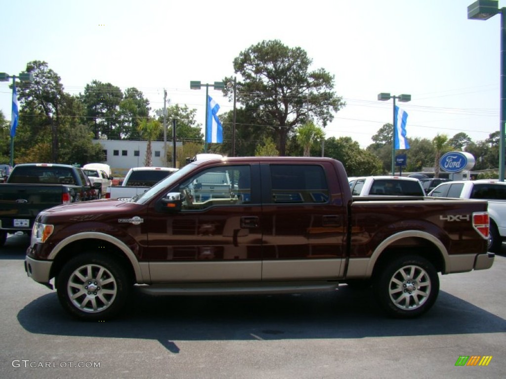 2010 F150 King Ranch SuperCrew 4x4 - Royal Red Metallic / Chapparal Leather photo #20