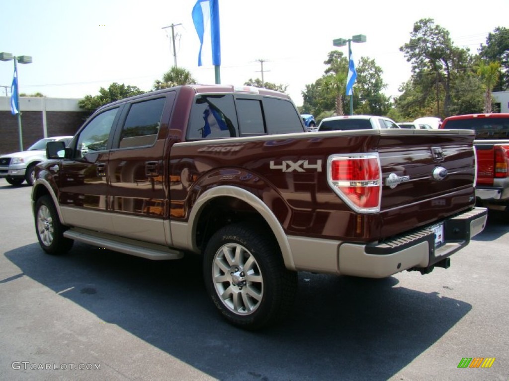 2010 F150 King Ranch SuperCrew 4x4 - Royal Red Metallic / Chapparal Leather photo #21