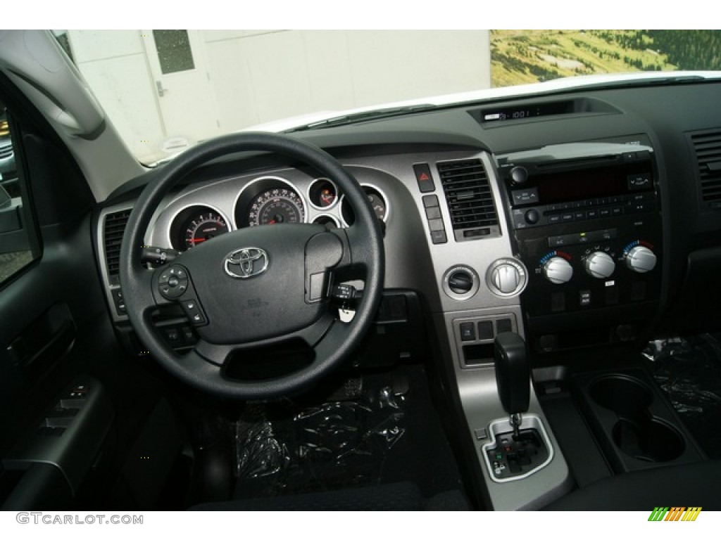 2011 Toyota Tundra TRD Rock Warrior Double Cab 4x4 Black Dashboard Photo #53895590