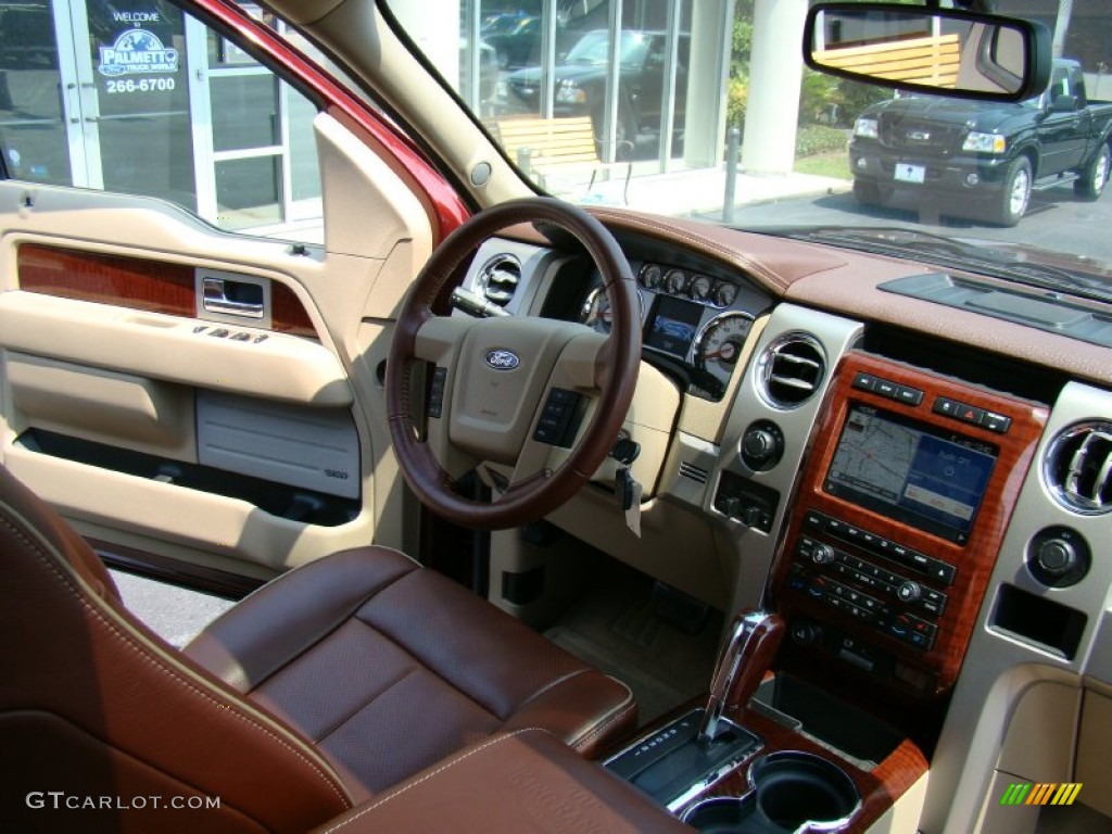 2010 F150 King Ranch SuperCrew 4x4 - Royal Red Metallic / Chapparal Leather photo #33