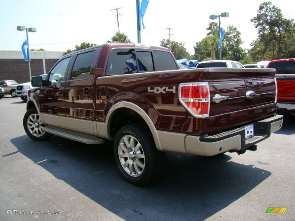2010 F150 King Ranch SuperCrew 4x4 - Royal Red Metallic / Chapparal Leather photo #51