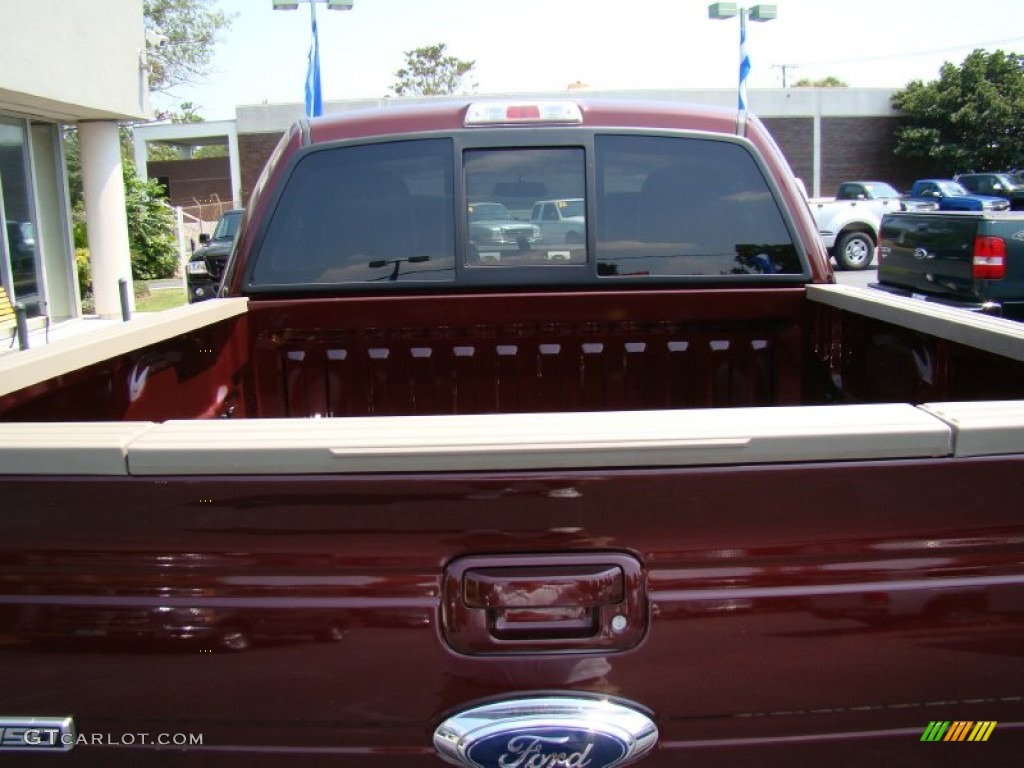 2010 F150 King Ranch SuperCrew 4x4 - Royal Red Metallic / Chapparal Leather photo #52