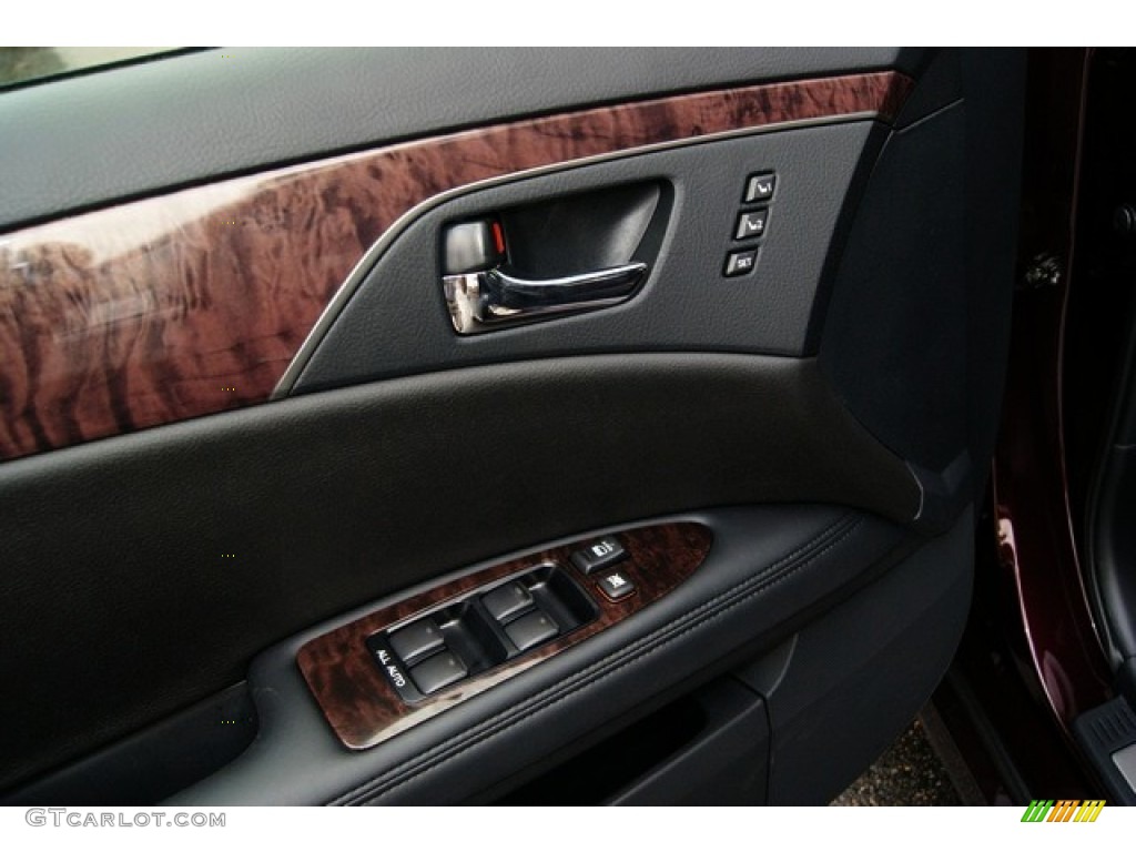 2011 Toyota Avalon Limited Black/Bordeaux Door Panel Photo #53896058