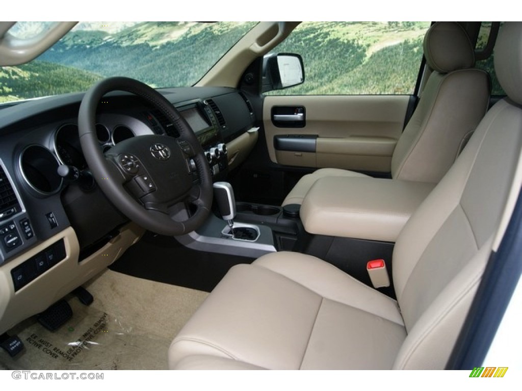 Sand Beige Interior 2011 Toyota Sequoia Limited 4WD Photo #53896427