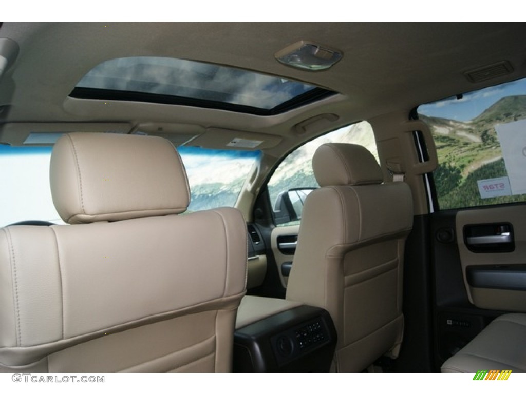 2011 Sequoia Limited 4WD - Super White / Sand Beige photo #8