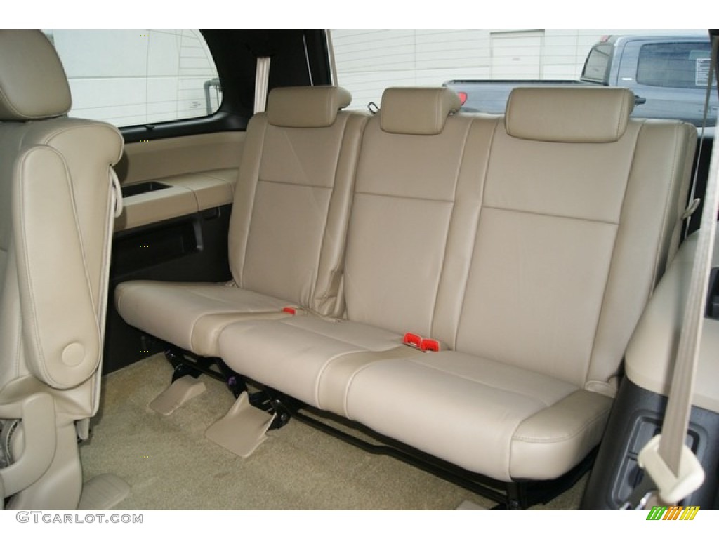 Sand Beige Interior 2011 Toyota Sequoia Limited 4WD Photo #53896475
