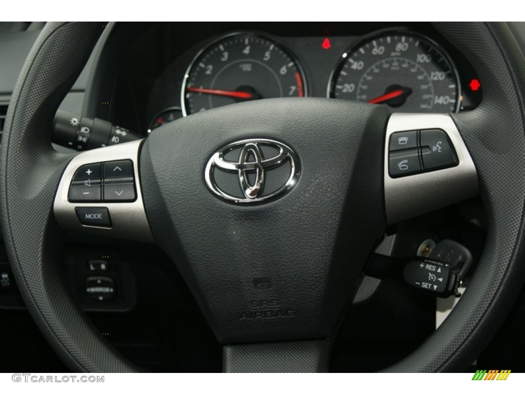 2011 Corolla S - Super White / Dark Charcoal photo #10