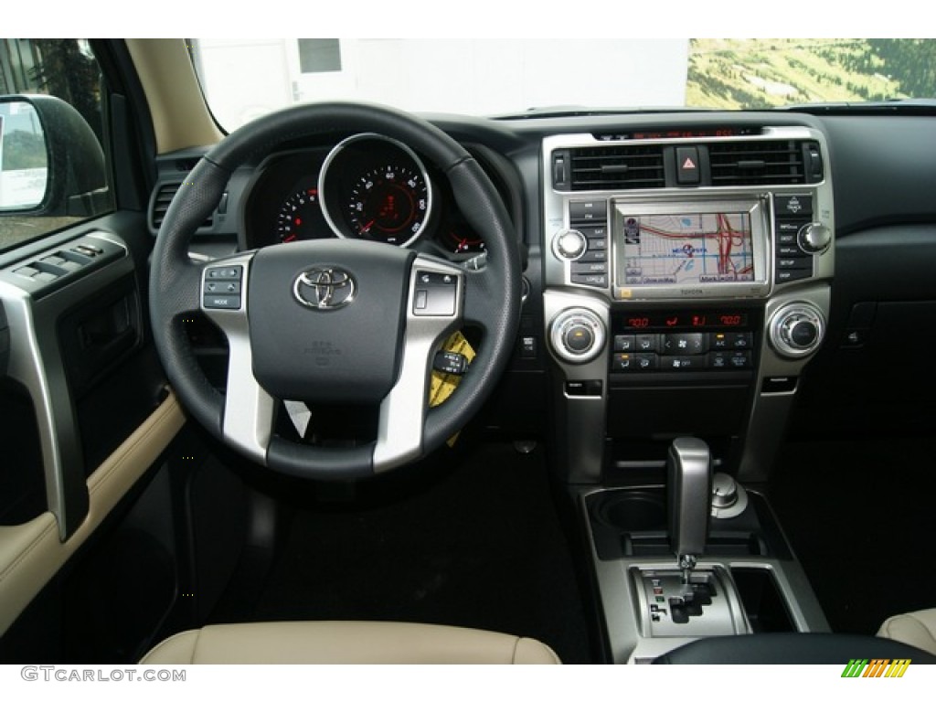 2011 Toyota 4Runner Limited 4x4 Sand Beige Leather Dashboard Photo #53897843