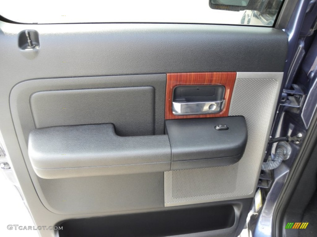 2006 F150 Lariat SuperCrew - Medium Wedgewood Blue Metallic / Black photo #26