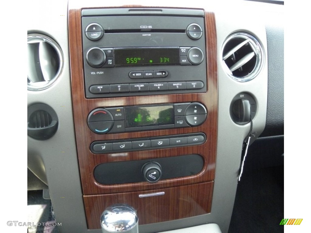 2006 F150 Lariat SuperCrew - Medium Wedgewood Blue Metallic / Black photo #42