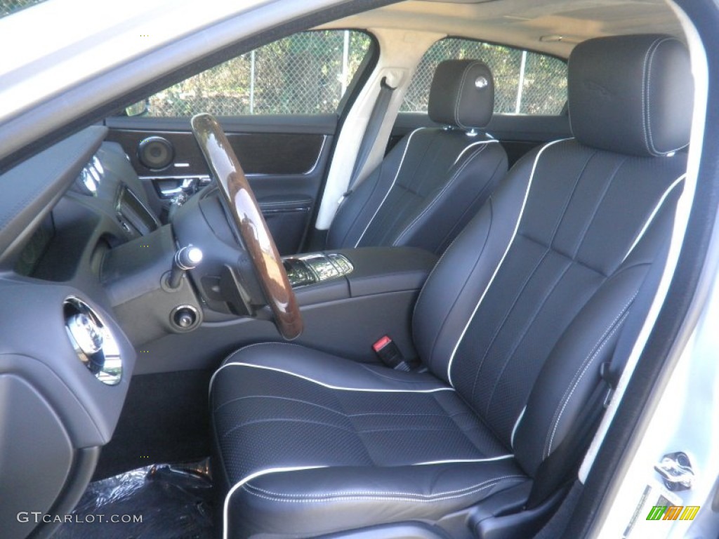 Jet Black/Ivory Interior 2011 Jaguar XJ XJL Supercharged Photo #53898230
