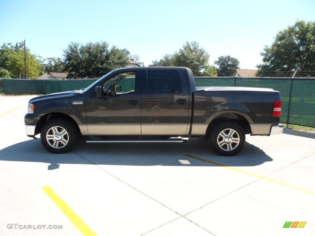 2006 F150 XLT SuperCrew - Dark Stone Metallic / Tan photo #33