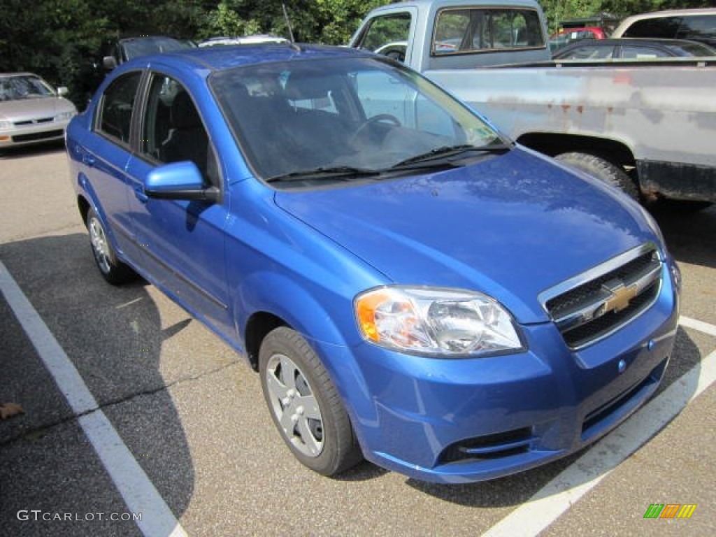 2010 Aveo LT Sedan - Bright Blue / Charcoal photo #1