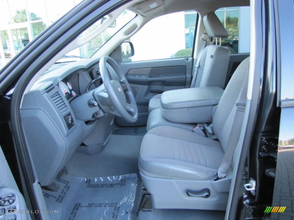 Medium Slate Gray Interior 2008 Dodge Ram 1500 SXT Quad Cab Photo #53899442