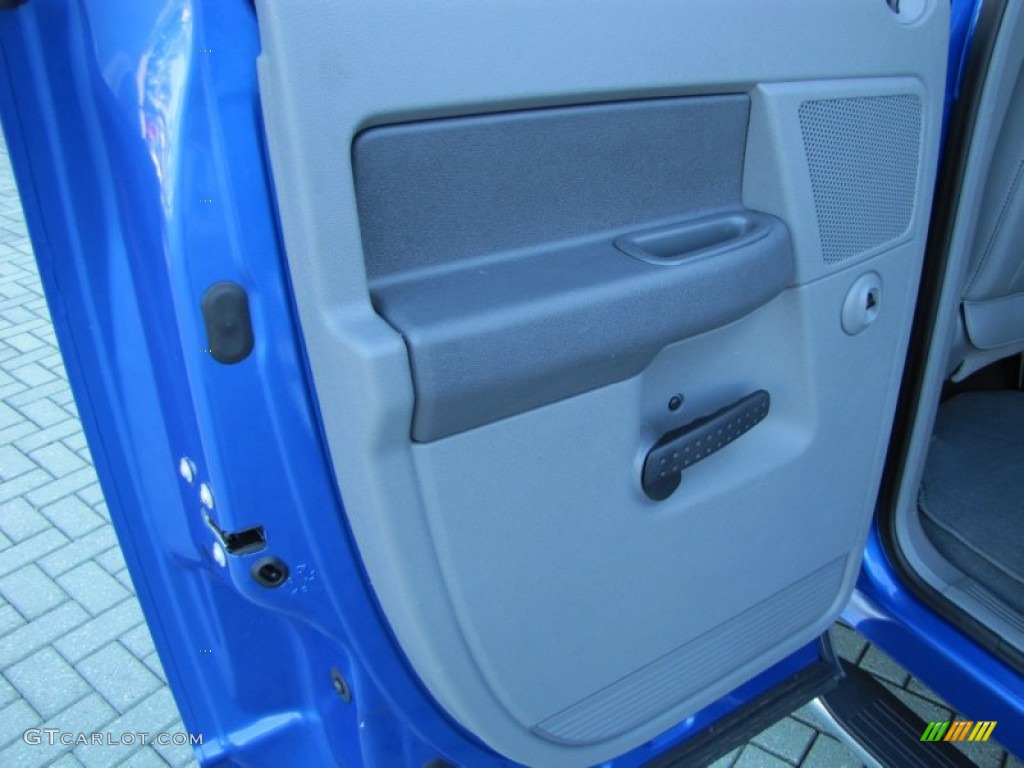 2008 Ram 1500 Big Horn Edition Quad Cab - Electric Blue Pearl / Medium Slate Gray photo #15