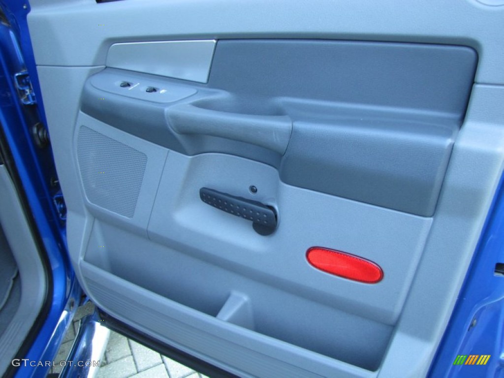 2008 Ram 1500 Big Horn Edition Quad Cab - Electric Blue Pearl / Medium Slate Gray photo #21