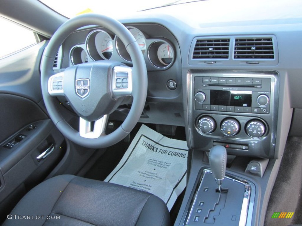 2012 Dodge Challenger SXT Dark Slate Gray Dashboard Photo #53900405