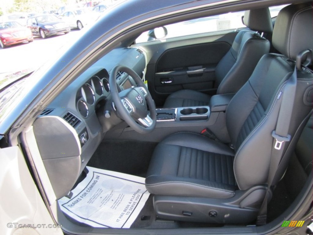 Dark Slate Gray Interior 2012 Dodge Challenger R/T Plus Photo #53900462
