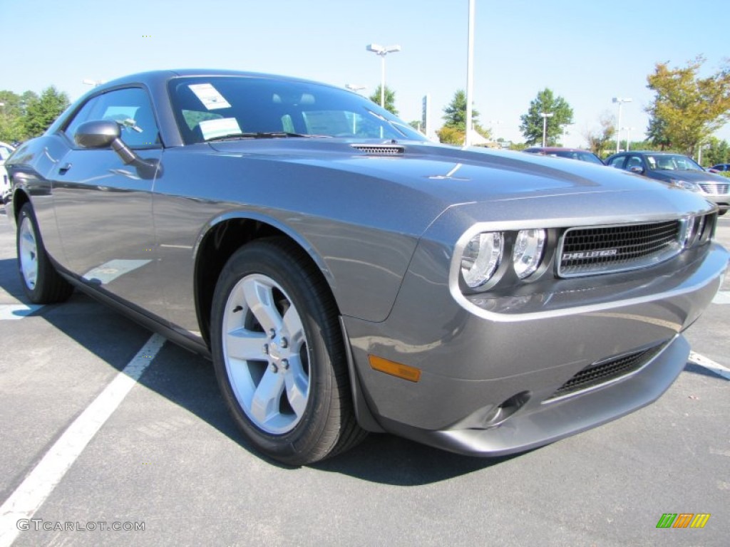 2012 Challenger SXT - Tungsten Metallic / Dark Slate Gray photo #4