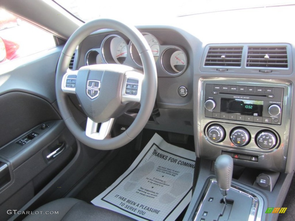 2012 Dodge Challenger SXT Dark Slate Gray Dashboard Photo #53900726