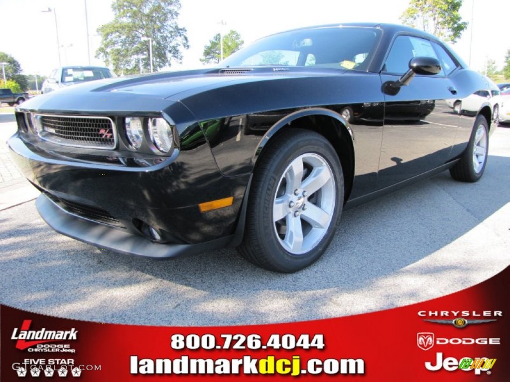 2012 Challenger R/T - Pitch Black / Dark Slate Gray photo #1