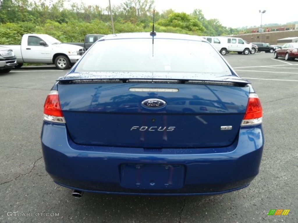 2009 Focus SES Sedan - Vista Blue Metallic / Charcoal Black photo #3
