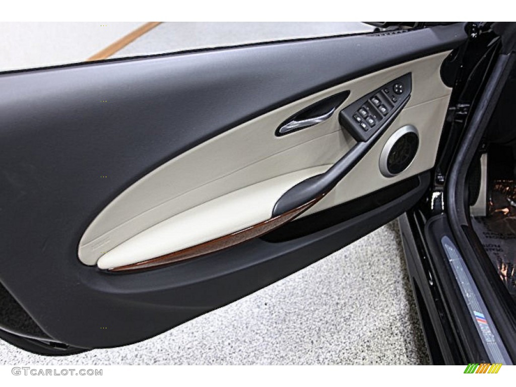 2008 BMW M6 Convertible Silverstone II Door Panel Photo #53903480