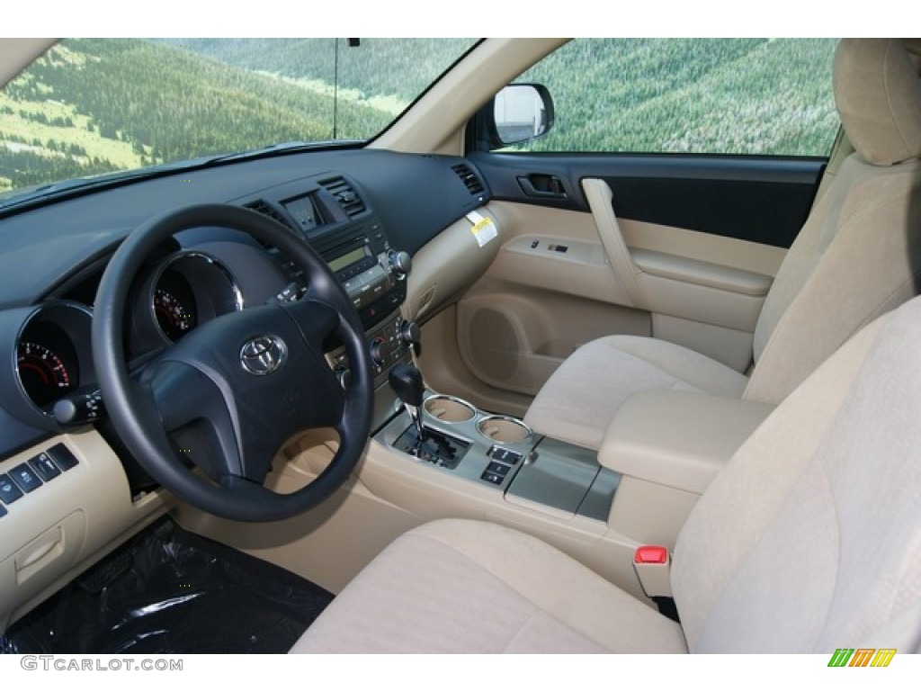 Sand Beige Interior 2012 Toyota Highlander V6 4WD Photo #53907283
