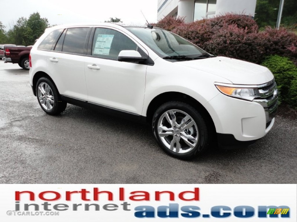 2012 Edge SEL AWD - White Platinum Metallic Tri-Coat / Medium Light Stone photo #2