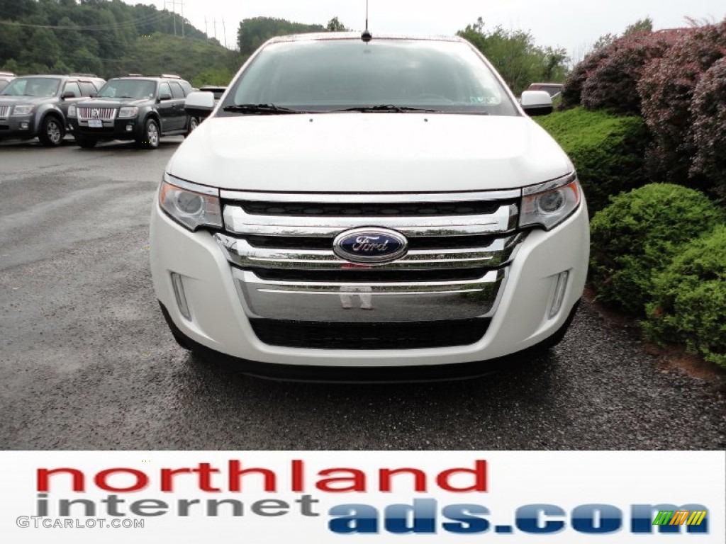 2012 Edge SEL AWD - White Platinum Metallic Tri-Coat / Medium Light Stone photo #3