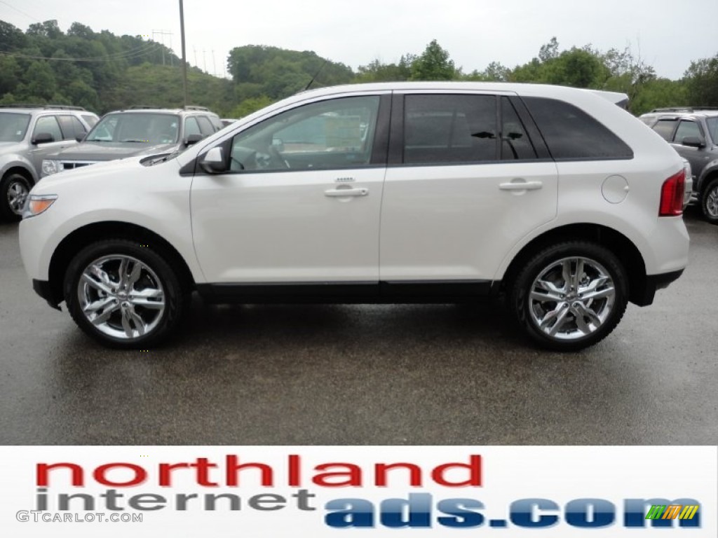 2012 Edge SEL AWD - White Platinum Metallic Tri-Coat / Medium Light Stone photo #5