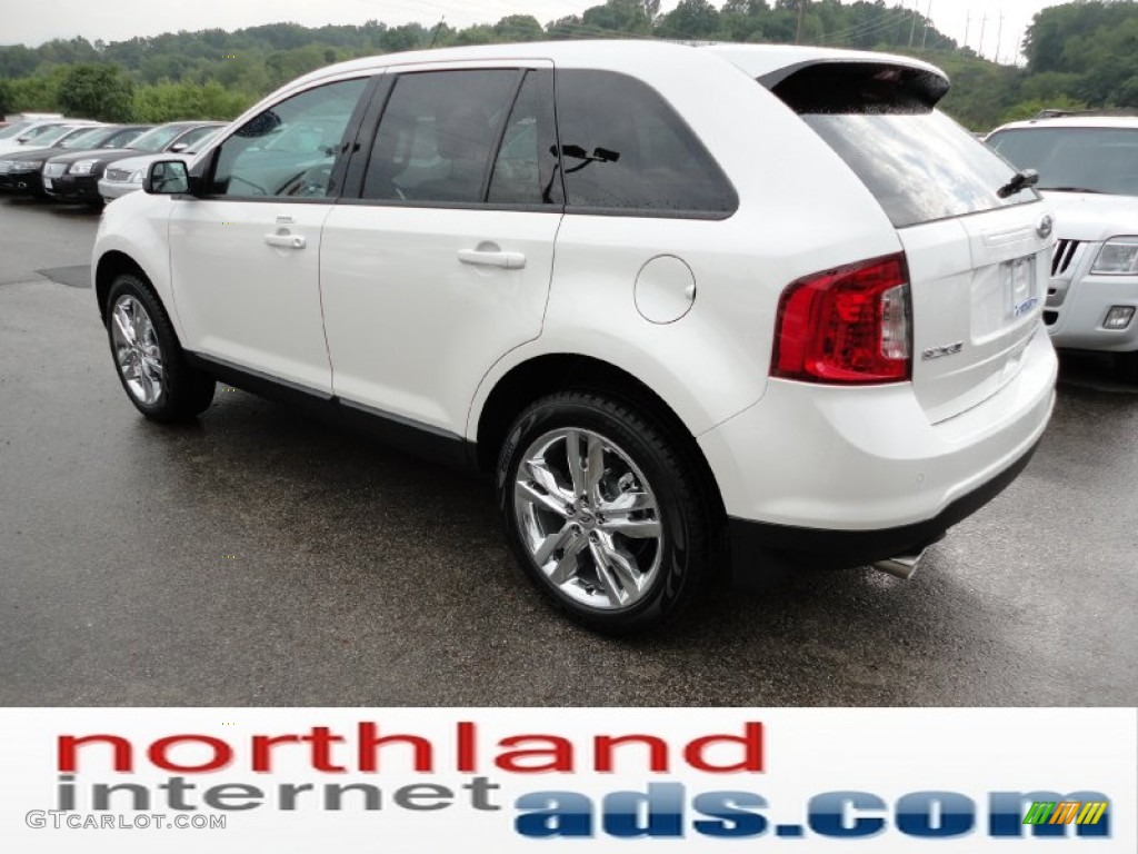 2012 Edge SEL AWD - White Platinum Metallic Tri-Coat / Medium Light Stone photo #6