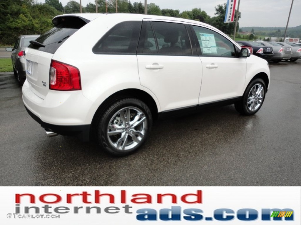 2012 Edge SEL AWD - White Platinum Metallic Tri-Coat / Medium Light Stone photo #8