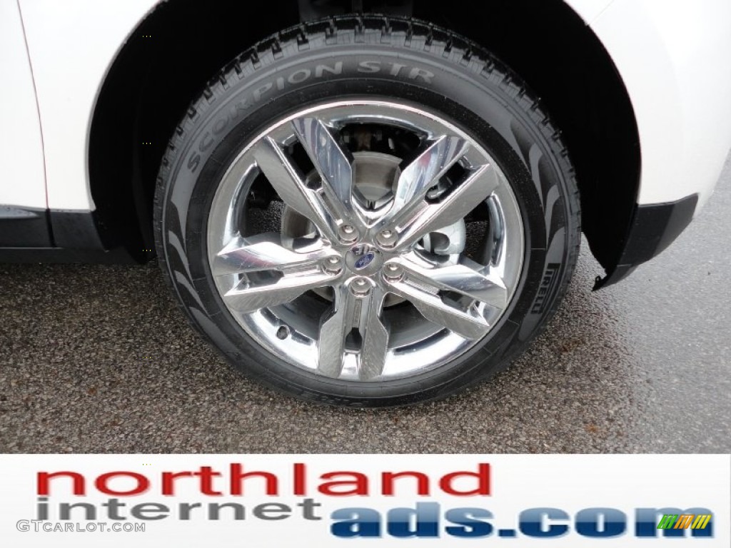 2012 Edge SEL AWD - White Platinum Metallic Tri-Coat / Medium Light Stone photo #9