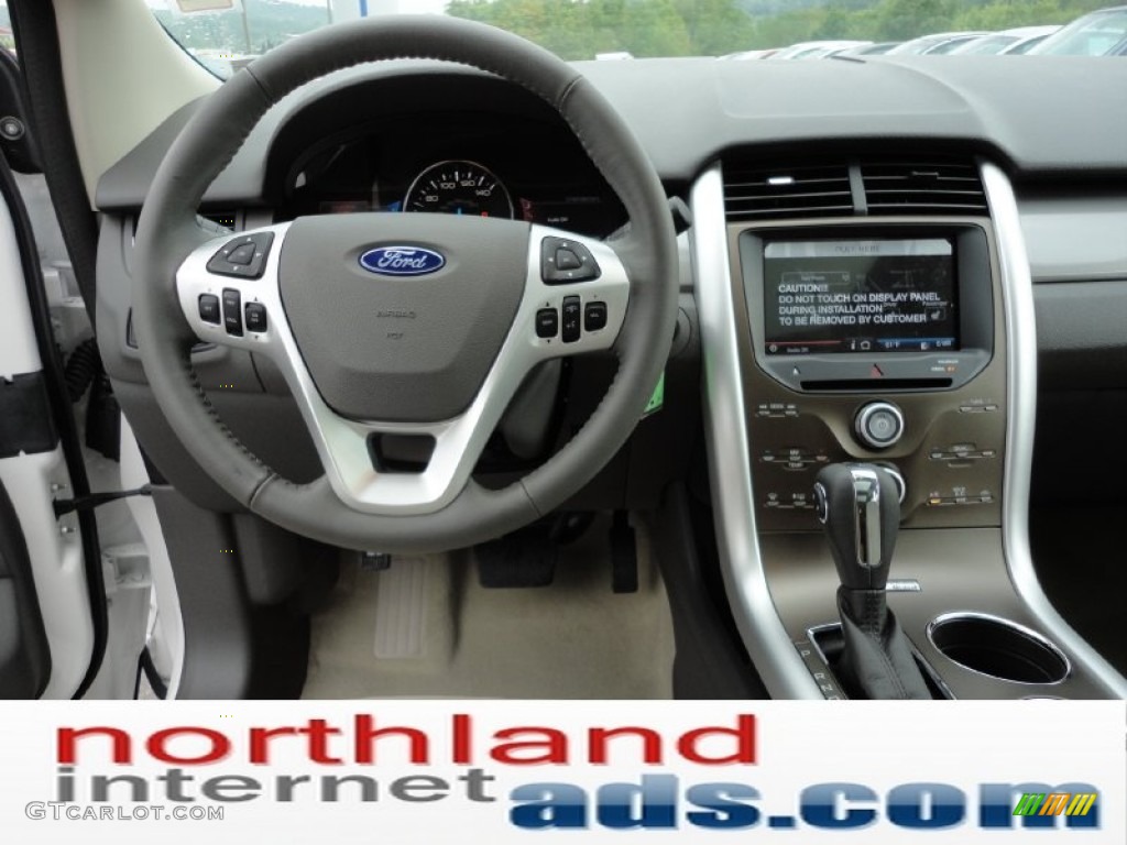 2012 Edge SEL AWD - White Platinum Metallic Tri-Coat / Medium Light Stone photo #13