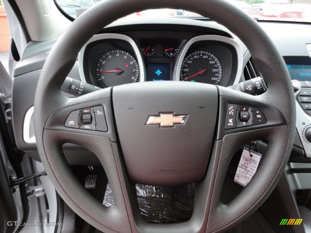 2012 Chevrolet Equinox LS AWD Jet Black Steering Wheel Photo #53908084