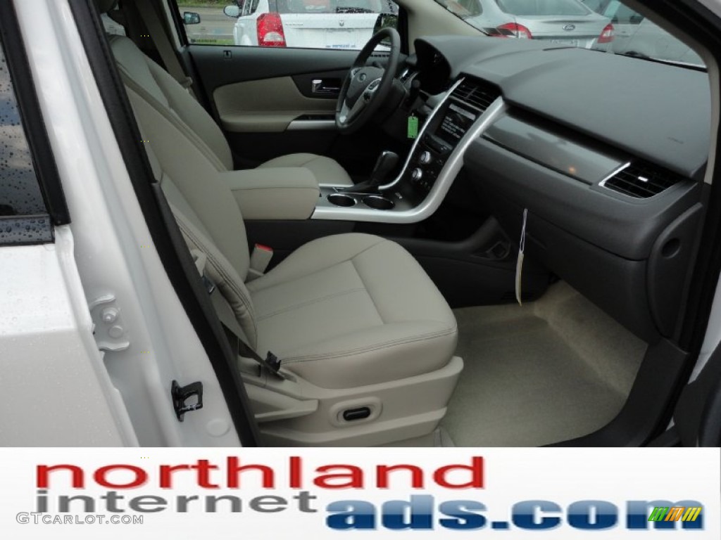 2012 Edge SEL AWD - White Platinum Metallic Tri-Coat / Medium Light Stone photo #17