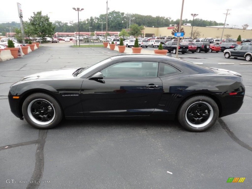 2012 Camaro LS Coupe - Black / Black photo #4